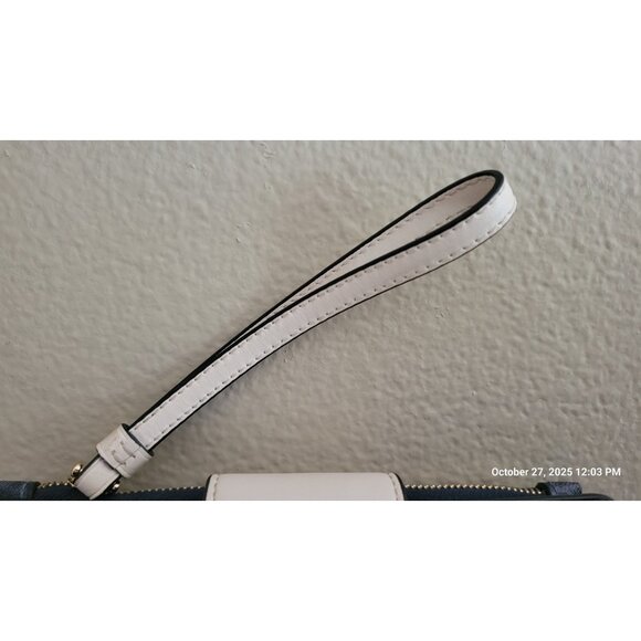 Coach Signature Canvas Phone Wallet Navy White CW780 - Picture 8 of 8